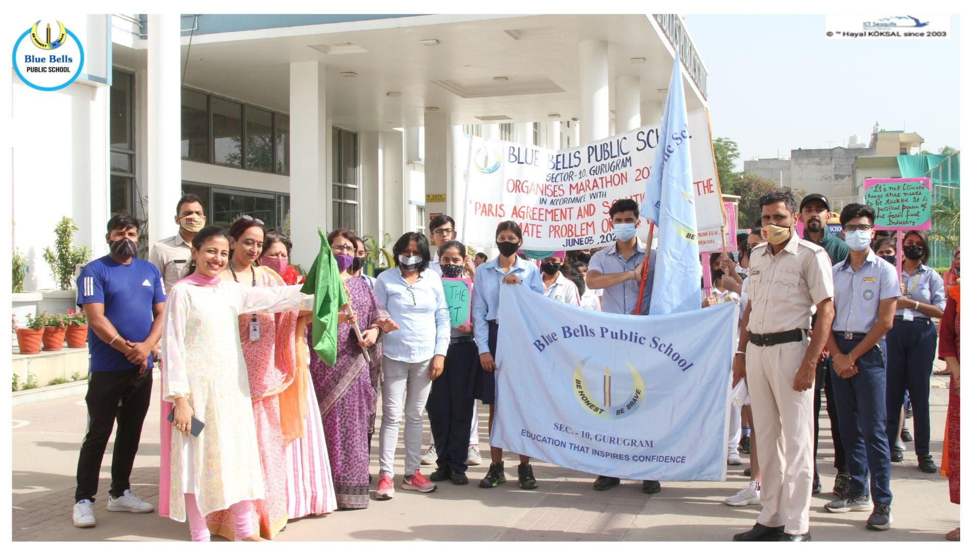 Brahm Dutt Blue Bells Public School ORGANISES MARATHON  ON ‘CLIMATE CHANGE’